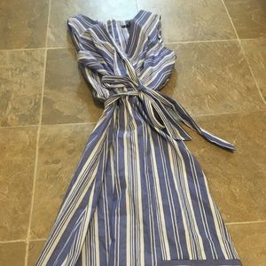 Beautiful Periwinkle and White Striped Dress